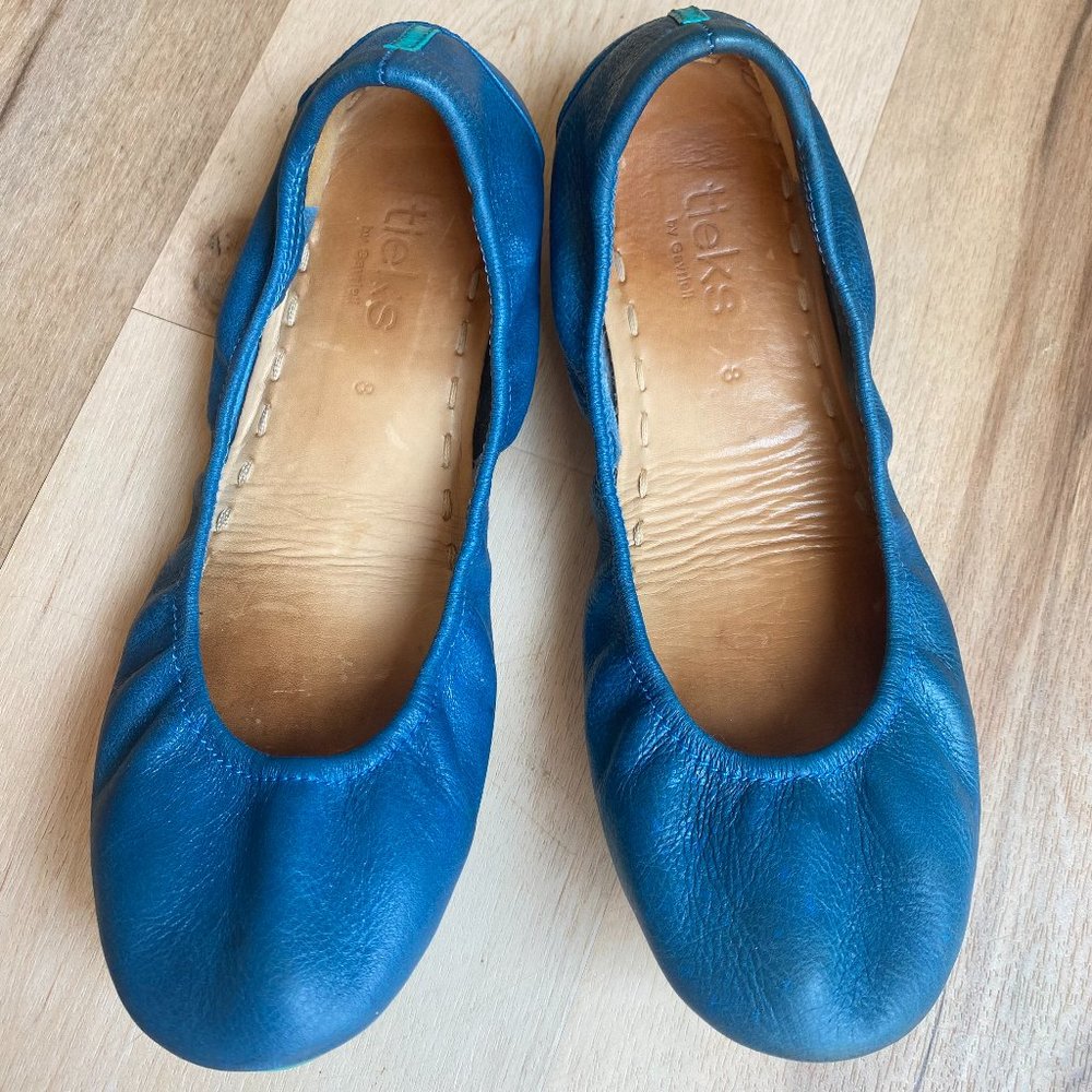 Tieks by Gavrieli Ballet Flats Cobalt Blue Italian Leather Women’s Size 8